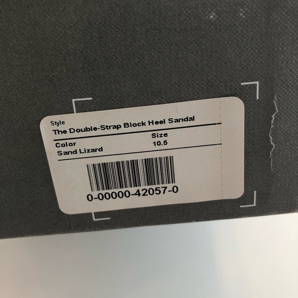 Everlane The Double-Strap Block Heel Sandal Sand Lizard 10.5 - Picture 7 of 10